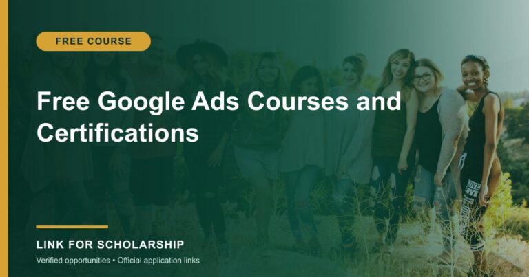 Free Google Ads Courses and Certifications opportunity cover