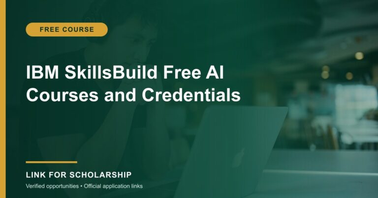 IBM SkillsBuild Free AI Courses and Credentials opportunity cover