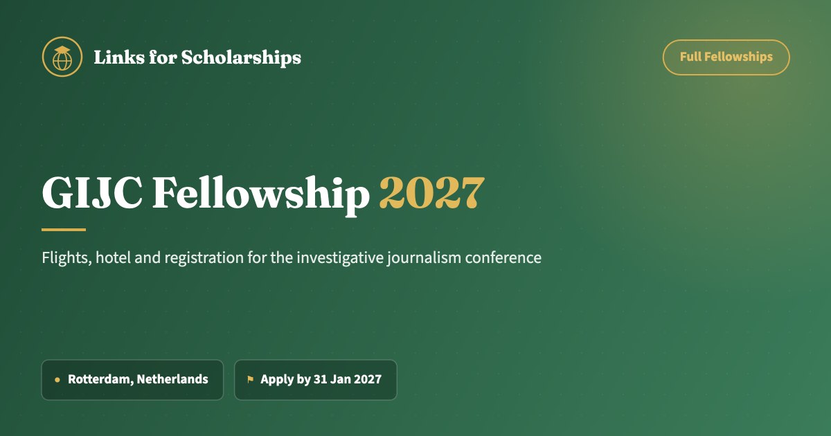 GIJC Fellowship 2027 cover