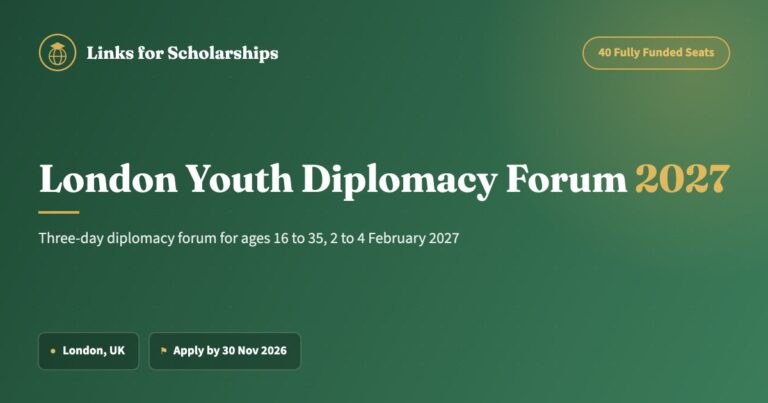London Youth Diplomacy Forum 2027 cover