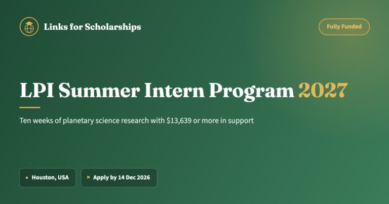LPI Summer Intern Program 2027 cover
