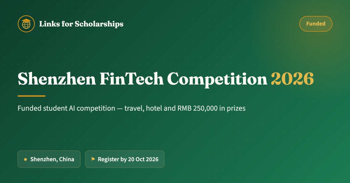 Shenzhen FinTech Competition 2026 China