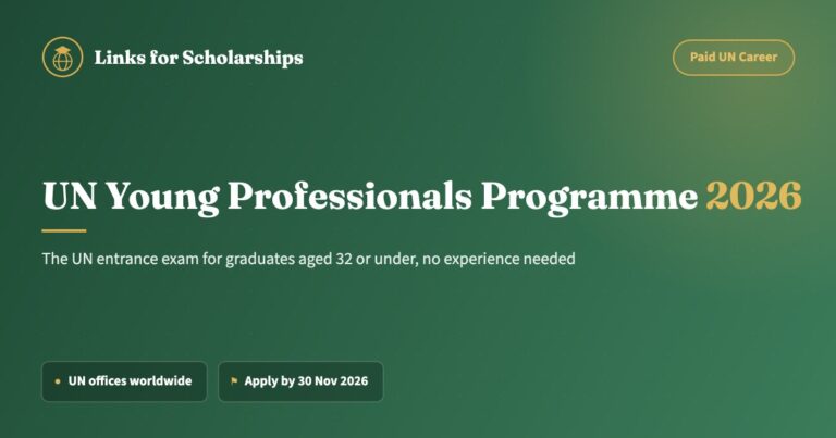 UN Young Professionals Programme 2026 cover