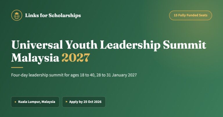 Universal Youth Leadership Summit Malaysia 2027 cover