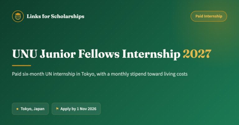 UNU Junior Fellows Internship 2027