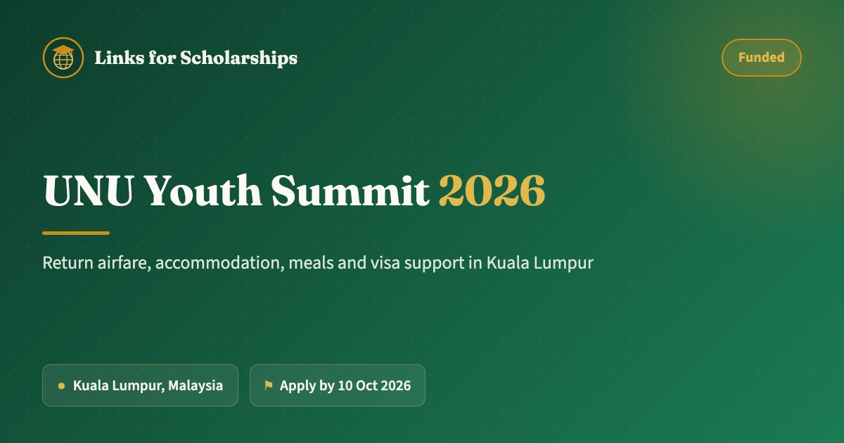 UNU Youth Summit 2026 Malaysia