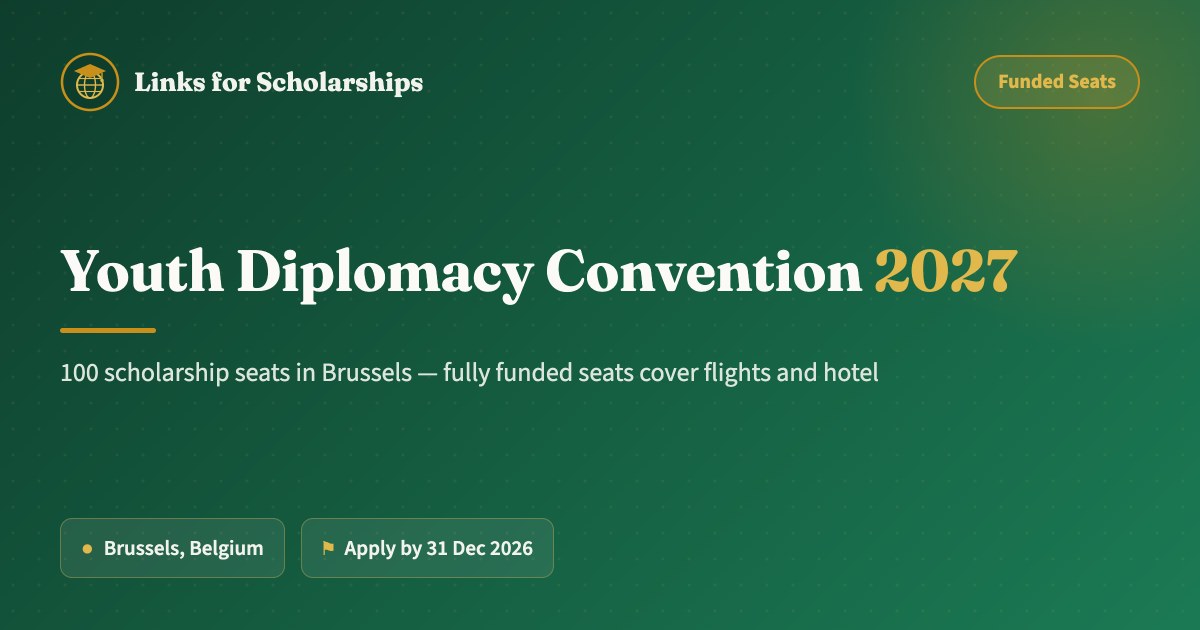 Youth Diplomacy Convention 2027 Belgium