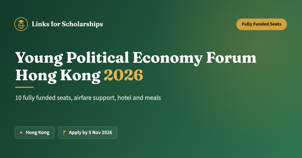 Young Political Economy Forum Hong Kong 2026